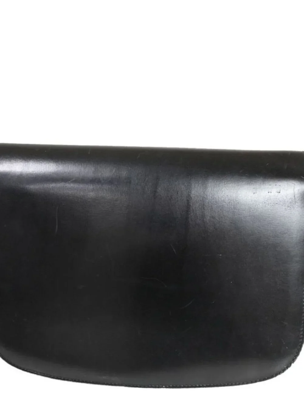 Celine Carriage Shoulder Bag Leather Black 67 Fa291 - Picture 3 of 15